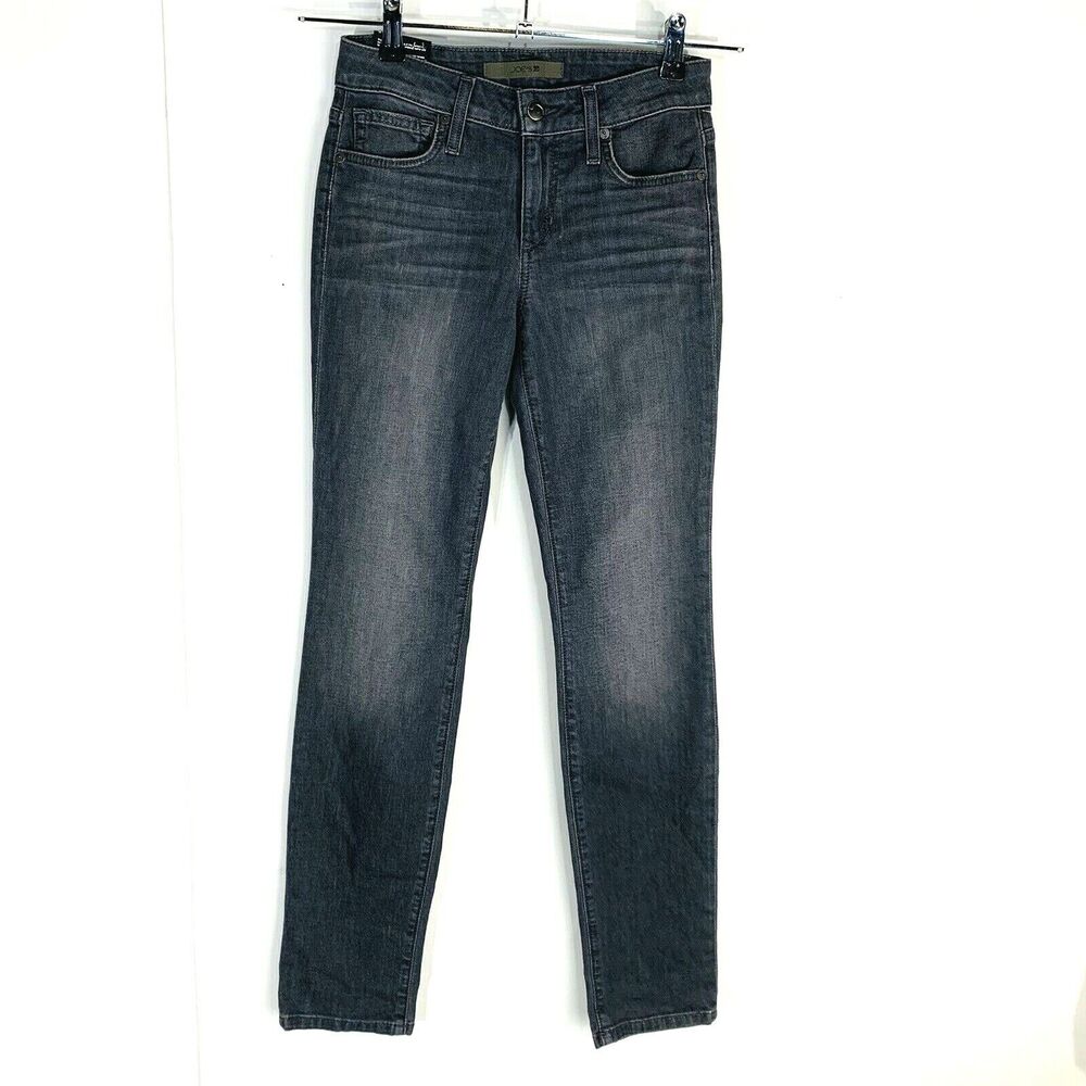 New Joe's Jeans Womans Size 24 Straight Leg Grey Black Stretch NWT
